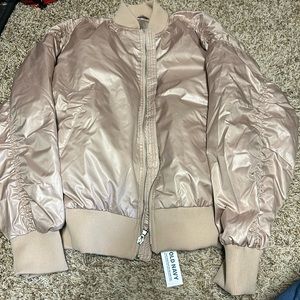 Old Navy oversized water resistant Bomber Jacket color - tiramisu